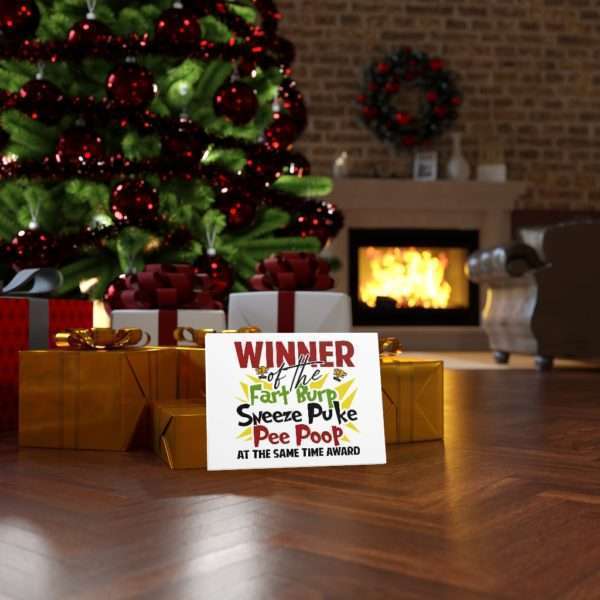 Winner of the Fart Burp Sneeze Puke Pee Poop at the Same Time Award Canvas Gallery Wraps - Image 4