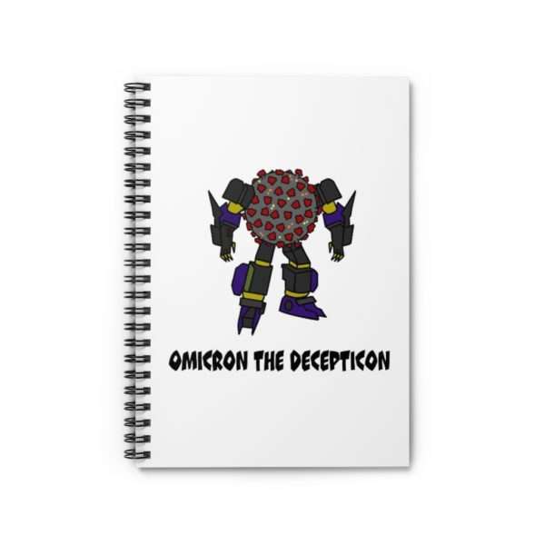 Omicron the Decepticon Spiral Notebook - Ruled Line - Image 2