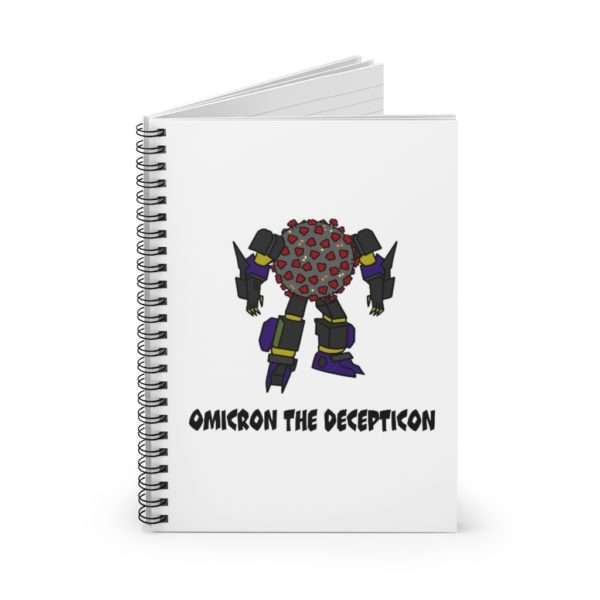 Omicron the Decepticon Spiral Notebook - Ruled Line - Image 3