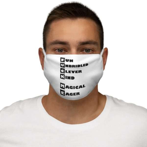 Fun Unbridled Clever Kind Magical Eager Snug-Fit Polyester Face Mask - Image 3