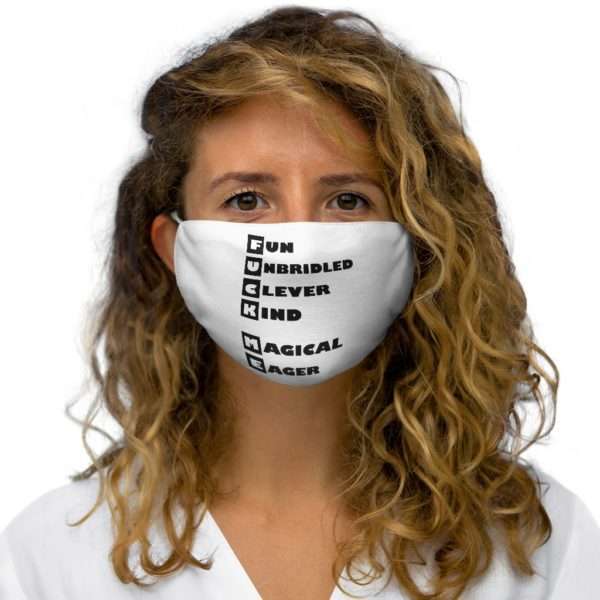 Fun Unbridled Clever Kind Magical Eager Snug-Fit Polyester Face Mask - Image 5