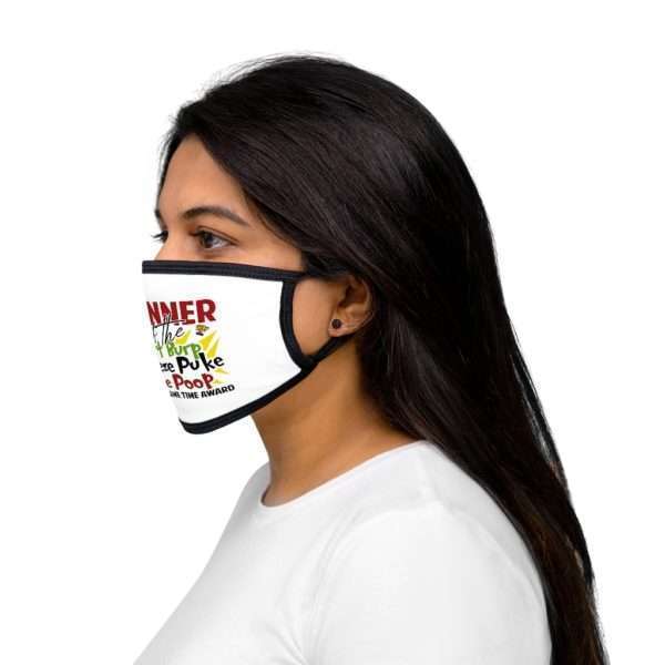 Winner of the Fart Burp Sneeze Puke Pee Poop at the Same Time Award Mixed-Fabric Face Mask - Image 6