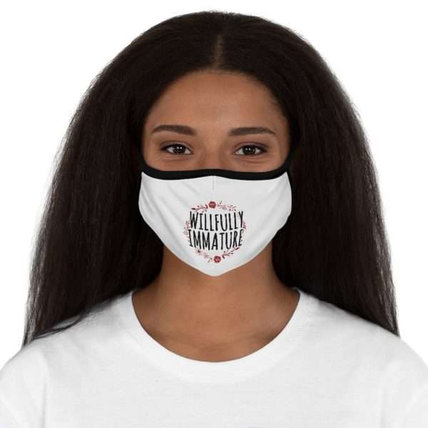 Willfully Immature Fitted Polyester Face Mask - Image 5