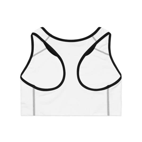 Fun Unbridled Clever Kind Magical Eager Sports Bra (AOP) - Image 3