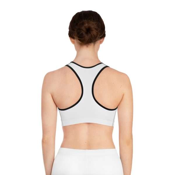 Fun Unbridled Clever Kind Magical Eager Sports Bra (AOP) - Image 4