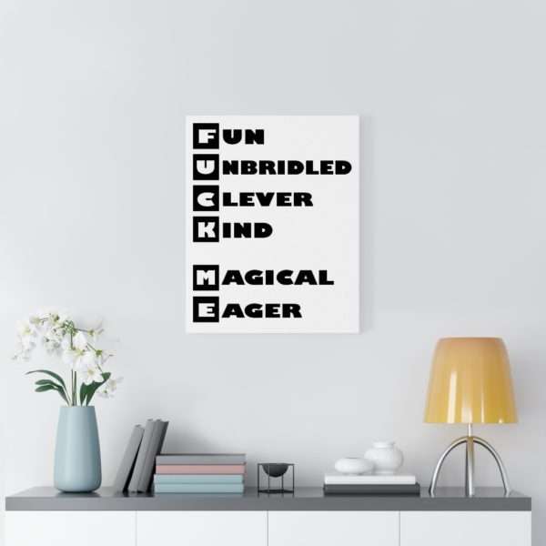 Fun Unbridled Clever Kind Magical Eager Canvas Gallery Wraps