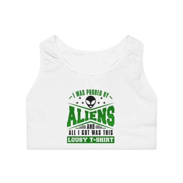 I Was Probed By Aliens and All I Got Was This Lousy T-shirt Sports Bra (AOP) - Image 2