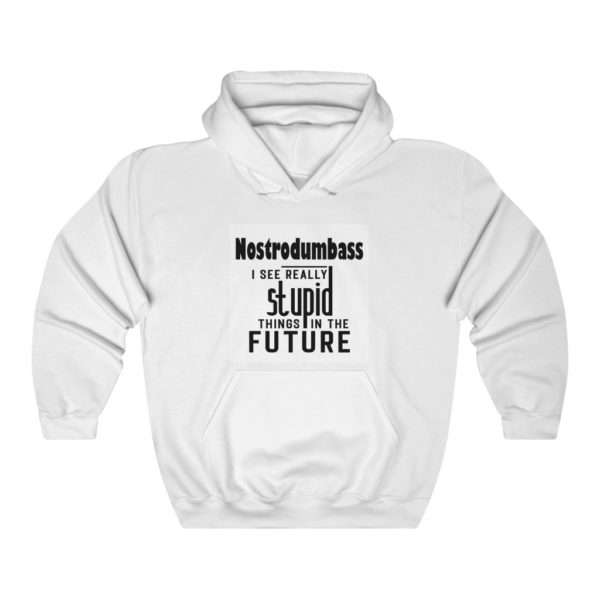 NOSTRODUMBASS I See Really Stupid Things in the Future Unisex Heavy Blend™ Hooded Sweatshirt