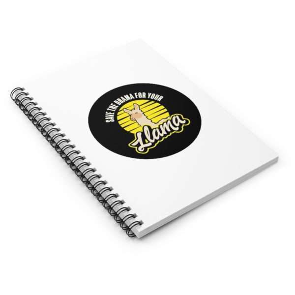 Save the Drama for Your Llama Spiral Notebook - Ruled Line - Image 4