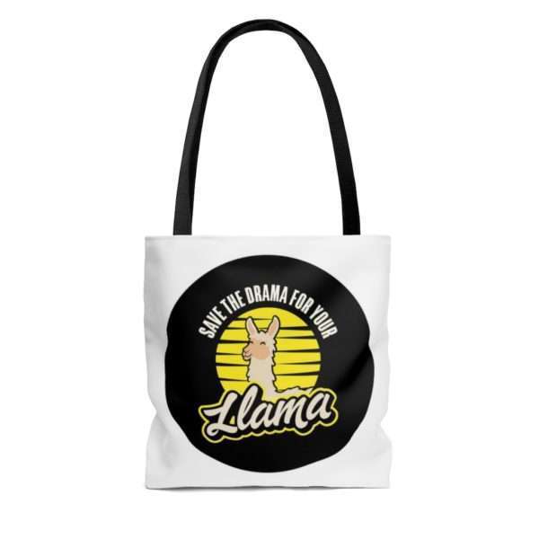 Save the Drama for Your Llama AOP Tote Bag - Image 4