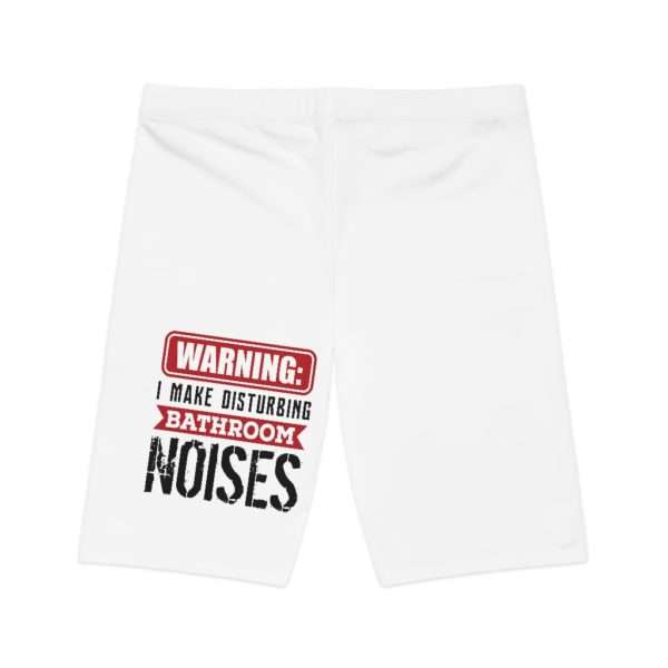 Warning: I Make Disturbing Bathroom Noises Women's Bike Shorts - Image 9