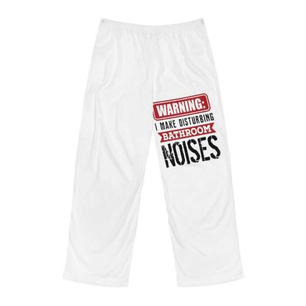 Warning: I Make Disturbing Bathroom Noises Men's Pajama Pants (AOP) - Image 9