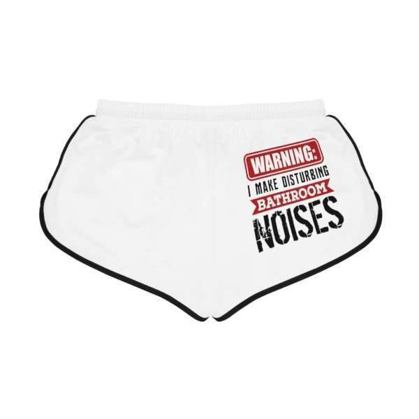 Warning: I Make Disturbing Bathroom Noises Women's Relaxed Shorts (AOP) - Image 8