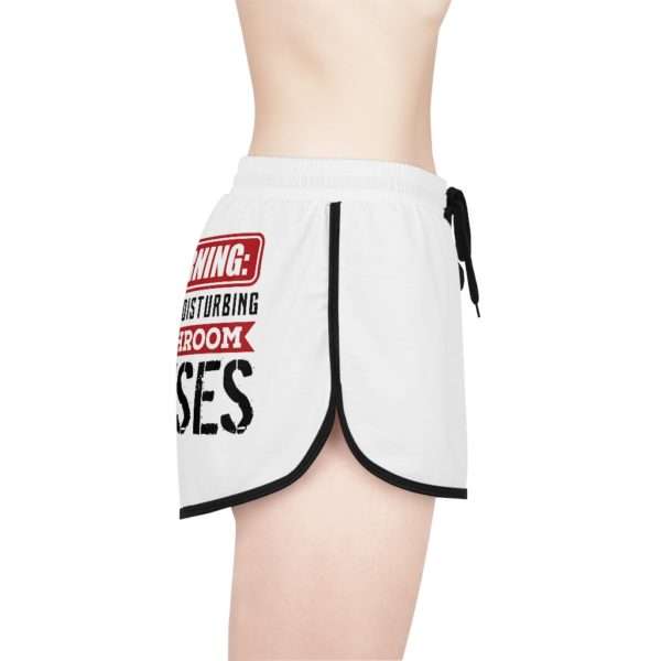 Warning: I Make Disturbing Bathroom Noises Women's Relaxed Shorts (AOP) - Image 10