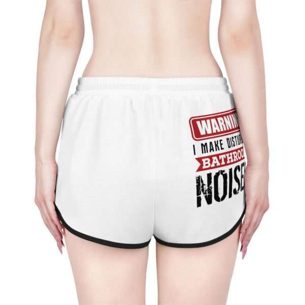 Warning: I Make Disturbing Bathroom Noises Women's Relaxed Shorts (AOP) - Image 7