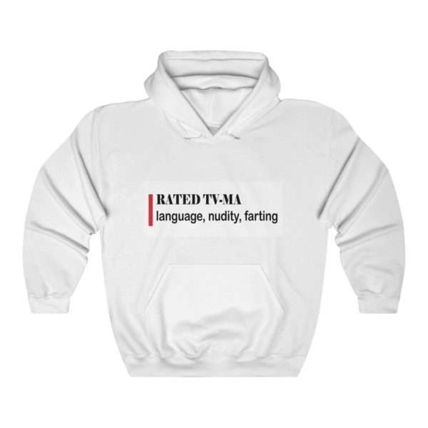 RATED TV-MA language, nudity, farting Unisex Heavy Blend™ Hooded Sweatshirt