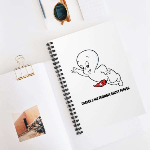 Casper & His Friendly Ghost Pepper Spiral Notebook - Ruled Line