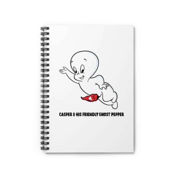 Casper & His Friendly Ghost Pepper Spiral Notebook - Ruled Line - Image 2