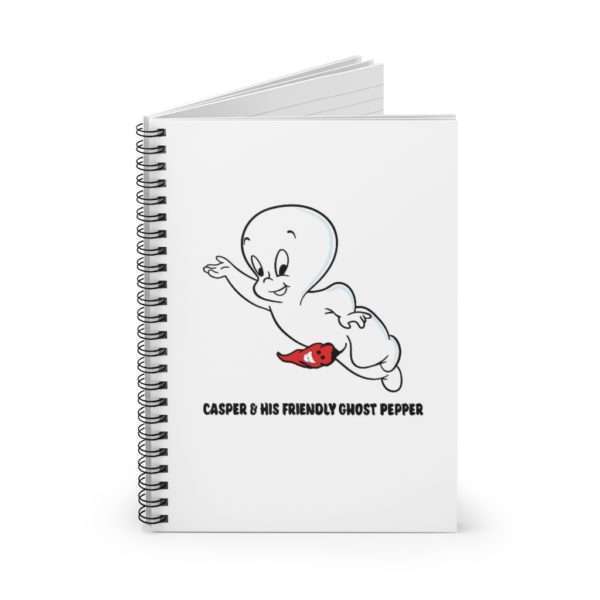 Casper & His Friendly Ghost Pepper Spiral Notebook - Ruled Line - Image 3