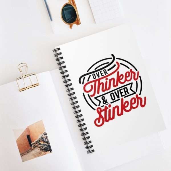 Over Thinker & Over Stinker Spiral Notebook - Ruled Line