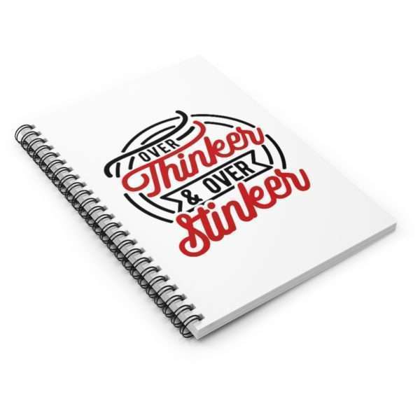 Over Thinker & Over Stinker Spiral Notebook - Ruled Line - Image 4