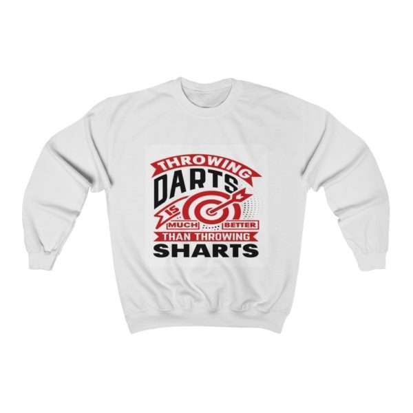 Throwing Darts Is Much Better than Throwing Sharts Unisex Heavy Blend™ Crewneck Sweatshirt