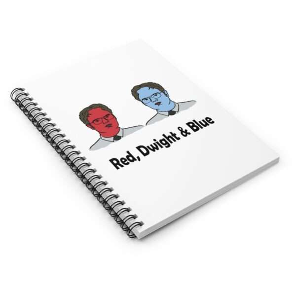 Red, Dwight & Blue Spiral Notebook - Ruled Line - Image 4