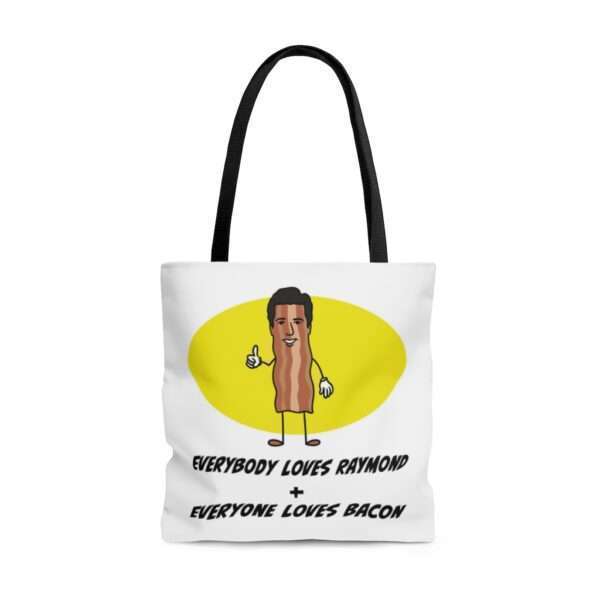 Everybody Loves Raymond + Everyone Loves Bacon AOP Tote Bag - Image 5