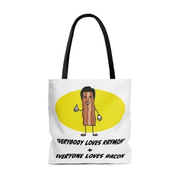 Everybody Loves Raymond + Everyone Loves Bacon AOP Tote Bag - Image 6