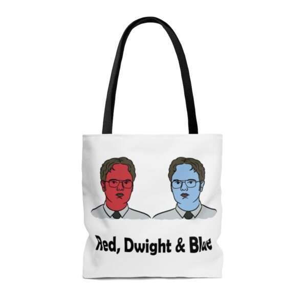 Red, Dwight & Blue AOP Tote Bag - Image 2