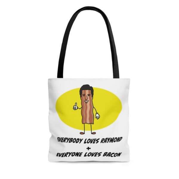 Everybody Loves Raymond + Everyone Loves Bacon AOP Tote Bag - Image 3