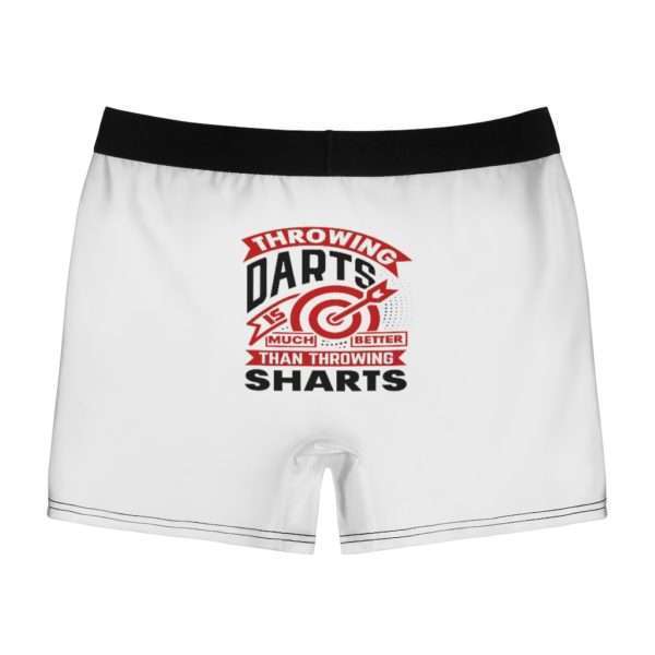 Throwing Darts Is Much Better than Throwing Sharts Men's Boxer Briefs - Image 3