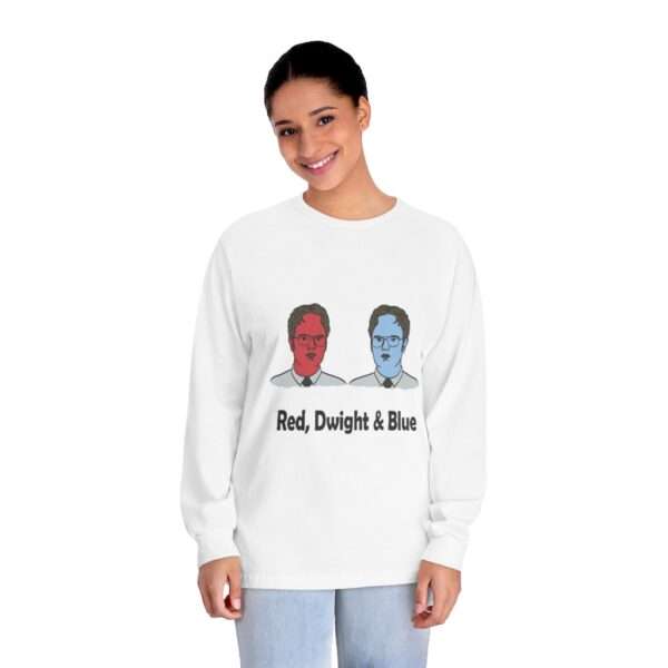 Red, Dwight & Blue Unisex Classic Long Sleeve T-Shirt