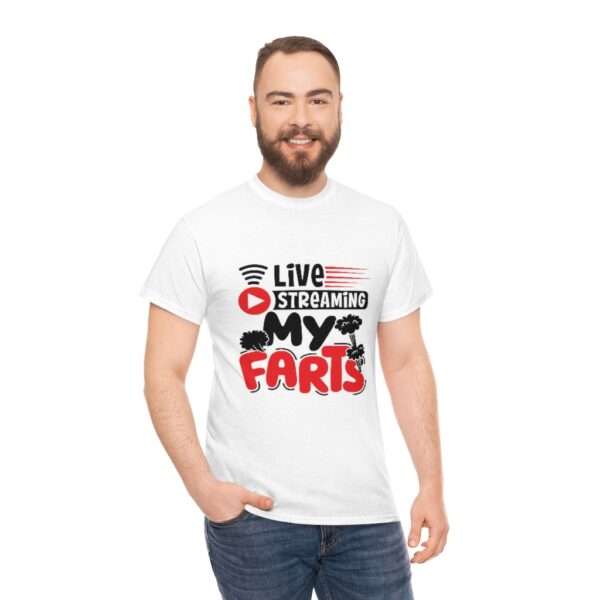 Unisex Heavy Cotton Tee - Live Streaming My Farts