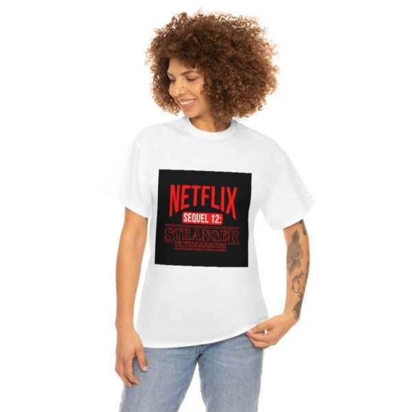 Unisex Heavy Cotton Tee - Netflix Sequel 12: Stranger Thingamabobs - Image 3