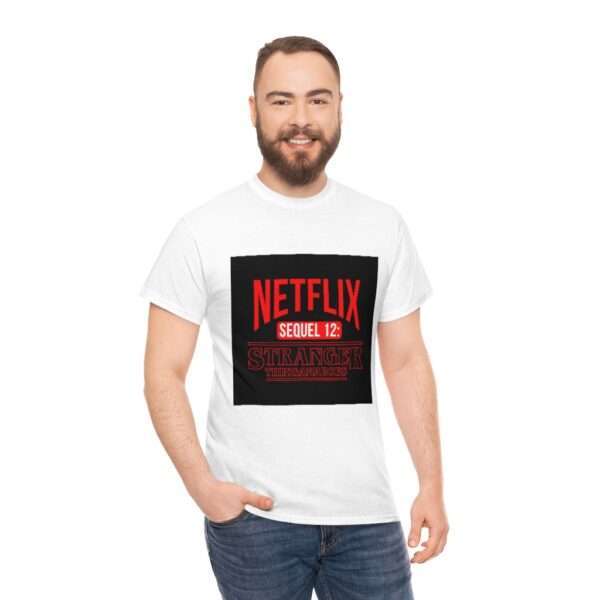 Unisex Heavy Cotton Tee - Netflix Sequel 12: Stranger Thingamabobs - Image 4