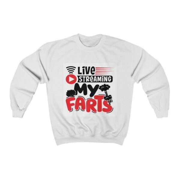 Unisex Heavy Blend™ Crewneck Sweatshirt - Live Streaming My Farts