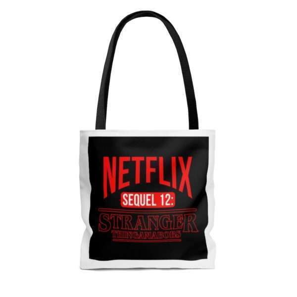 AOP Tote Bag - Netflix Sequel 12: Stranger Thingamabobs - Image 6