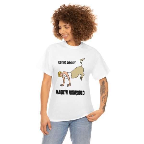 Unisex Heavy Cotton Tee - Marilyn Monrodeo - Image 3