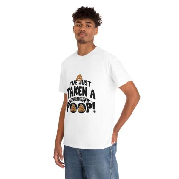 Unisex Heavy Cotton Tee - I’ve Just Taken a Glorious Poop! - Image 5