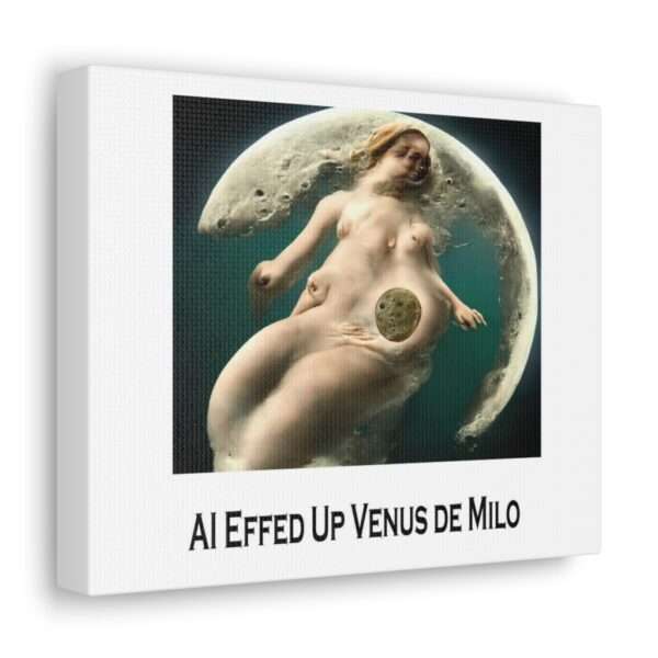 Funny Canvas Art Print Gallery Wrap - AI Effed Up Venus de Milo - Image 7