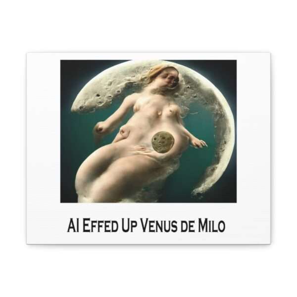 Funny Canvas Art Print Gallery Wrap - AI Effed Up Venus de Milo - Image 21