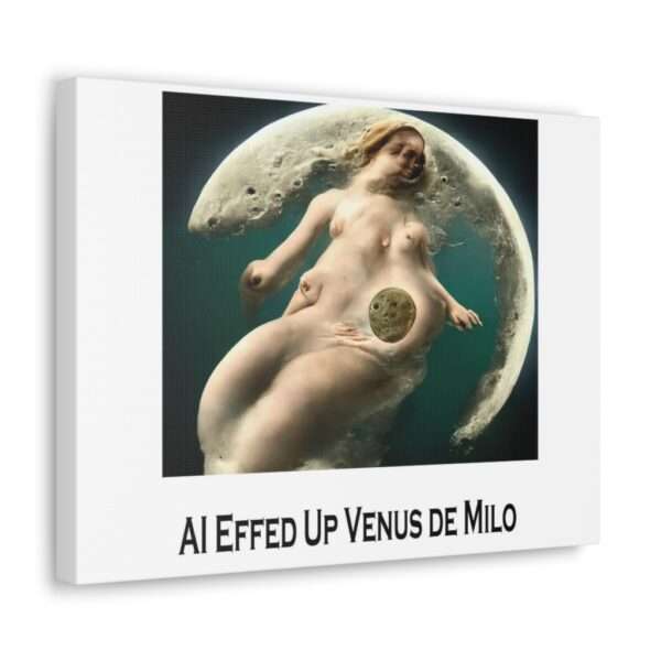 Funny Canvas Art Print Gallery Wrap - AI Effed Up Venus de Milo - Image 27