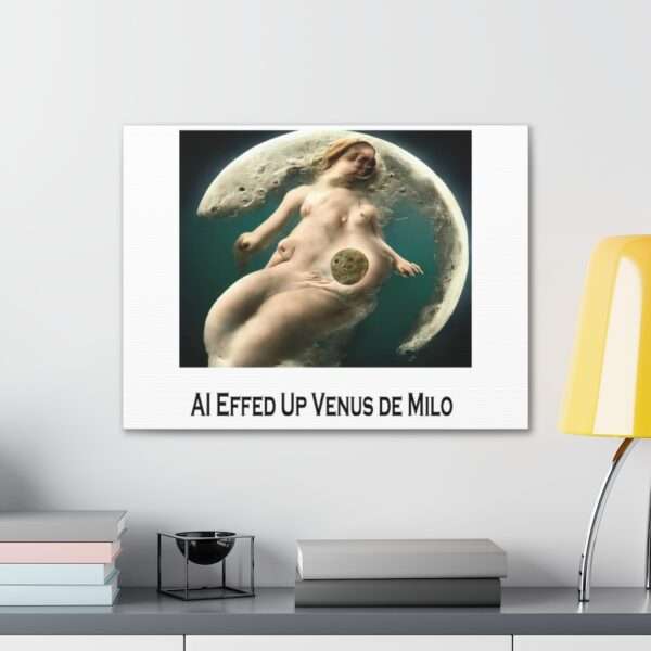 Funny Canvas Art Print Gallery Wrap - AI Effed Up Venus de Milo - Image 34