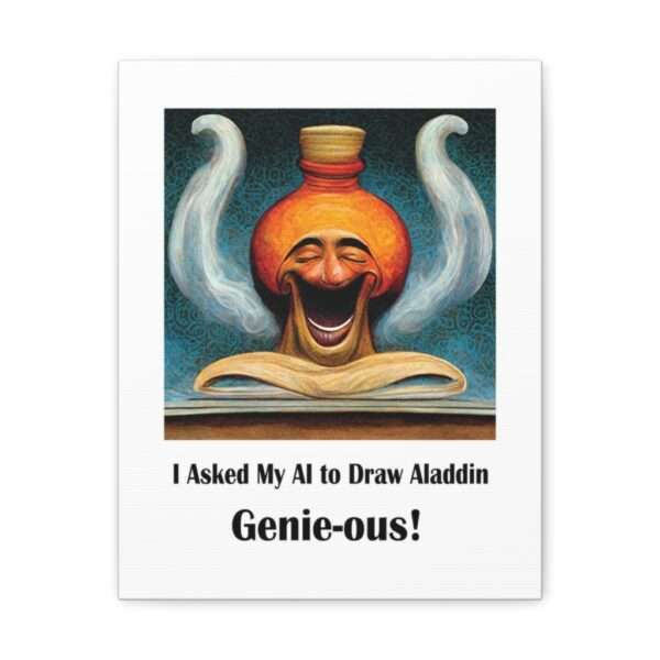 Canvas Gallery Wraps - I Asked My AI to Draw Aladdin – Genie-ous! - Image 6