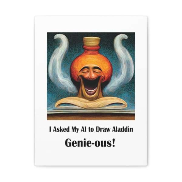 Canvas Gallery Wraps - I Asked My AI to Draw Aladdin – Genie-ous! - Image 11