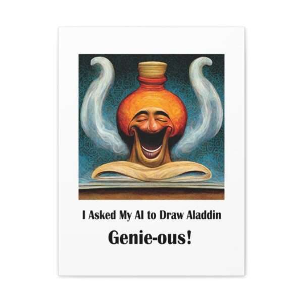 Canvas Gallery Wraps - I Asked My AI to Draw Aladdin – Genie-ous! - Image 16