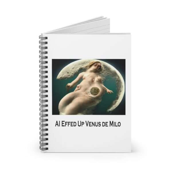 Spiral Notebook - Ruled Line - AI Effed Up Venus de Milo - Image 2