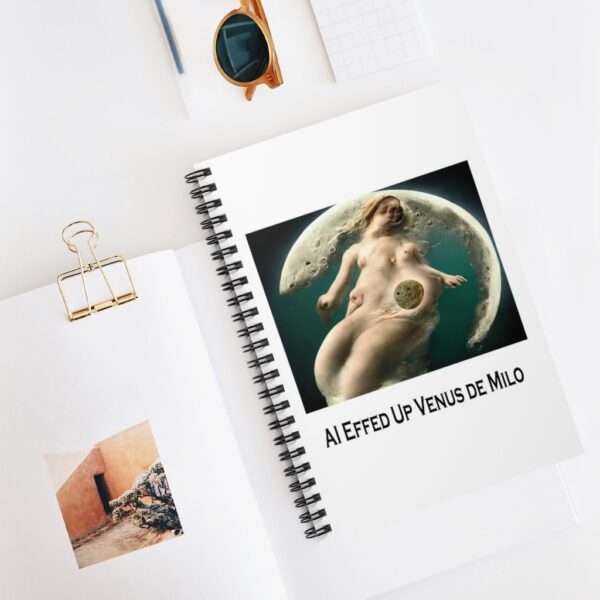 Spiral Notebook - Ruled Line - AI Effed Up Venus de Milo - Image 5