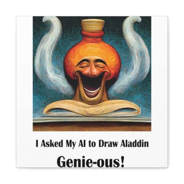 Canvas Gallery Wraps - I Asked My AI to Draw Aladdin – Genie-ous! - Image 26